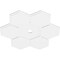 Ekena Millwork Daisy Architectural Grade PVC Contemporary Ceiling Medallion, 40"OD x 3"ID x 14"C x 1"P CMP40DY-03000 - alternate 3